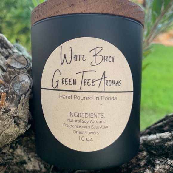 Hand Poured Soy White Birch scented Candle